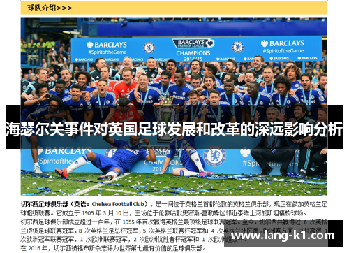 海瑟尔关事件对英国足球发展和改革的深远影响分析